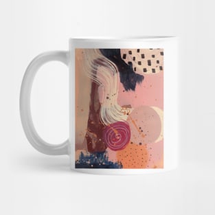 Modern abstract painting, acrylic painting 4 Mug